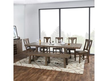 Classic Home Tuscany Pine Wood Dining Room Set CLHTUSCANYDININGSET4