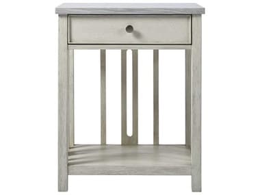 Coastal Living Home Escape 24" Wide 1-Drawer White Ash Wood Nightstand CLI833351