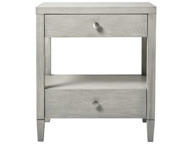 Coastal Living Home Escape 26" Wide 2-Drawers Gray Ash Wood Nightstand CLI833A355
