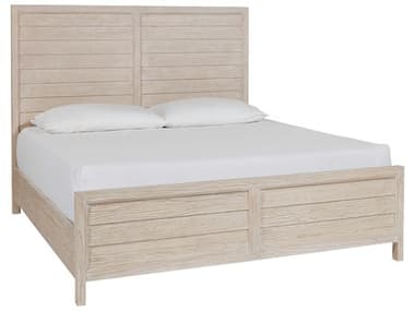 Coastal Living Home Getaway Sea Oat Beige Wood King Panel Bed CLIU033260B