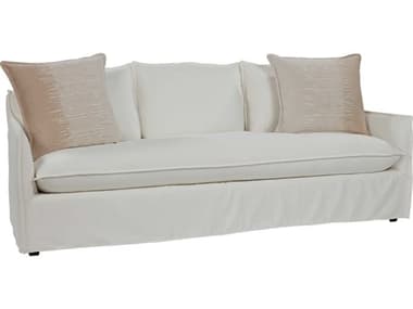 Coastal Living Home Getaway 90" Super Salt White Fabric Upholstered Sofa CLIU033501001