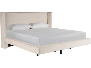 Coastal Living Home Weekender Nona Vanilla White Upholstered Queen Platform Bed CLIU330210B