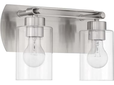 Craftmade Hendrix 2-Light Brushed Polished Nickel Vanity Light CM17614BNK2