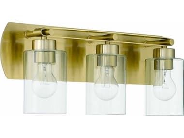 Craftmade Hendrix 3-Light Satin Brass Vanity Light CM17621SB3