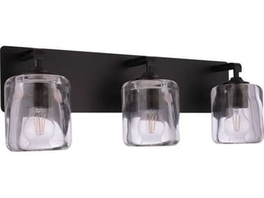 Craftmade Andie 3-Light Flat Black Vanity Light CM20624FB3
