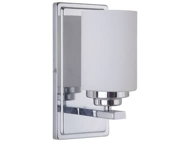 Craftmade Albany 1-Light Chrome Glass Vanity Light CM39701CH