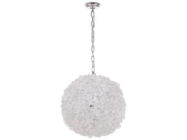 Craftmade Roxx 4-Light Chrome Crystal Globe Round Pendant CM48493CH