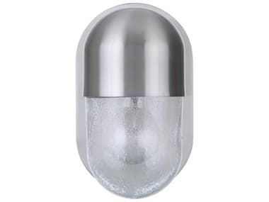 Craftmade Pill 5" Wide 1-Light Brushed Polished Nickel Glass Vanity Light CM55001BNK