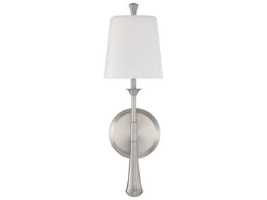 Craftmade Palmer 17" Tall 1-Light Brushed Polished Nickel Glass Wall Sconce CM57461BNK