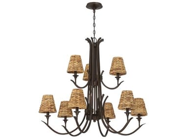 Craftmade Kokomo 9-Light Aged Bronze Brushed Candelabra Chandelier CM58329ABZ