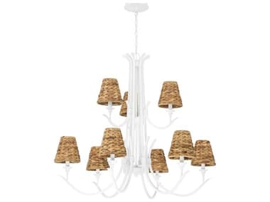 Craftmade Kokomo 9-Light Matte White Candelabra Chandelier CM58329MWW