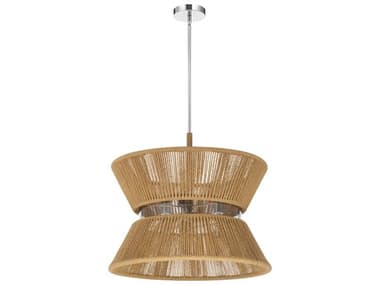 Craftmade Serena 6-Light Chrome Walnut Pendant CM58596CHWAL