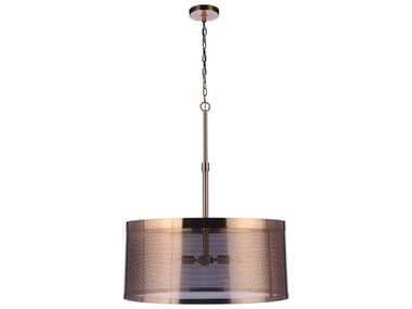 Craftmade Mesh 4-Light Satin Brass Drum Pendant CM58994SB