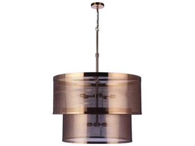 Craftmade Mesh 9-Light Satin Brass Drum Pendant CM58999SB