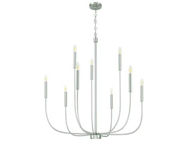 Craftmade Traci 9-Light Brushed Polished Nickel Candelabra Chandelier CM59829BNK