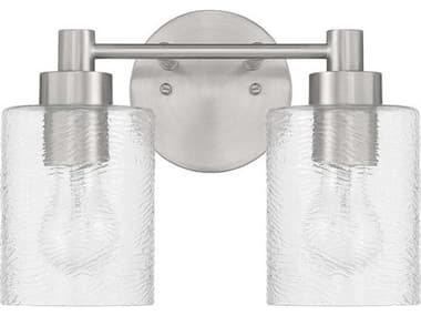 Craftmade Lyndsey 2-Light Brushed Polished Nickel Vanity Light CM60202BNK