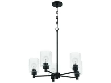 Craftmade Lyndsey 5-Light Flat Black Chandelier CM60225FB