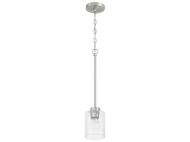 Craftmade Lyndsey 1-Light Brushed Polished Nickel Mini Pendant CM60291BNK