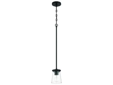 Craftmade Connell 1-Light Flat Black Mini Pendant CM60491FB