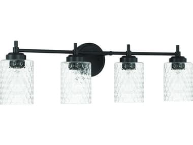 Craftmade Claire 4-Light Flat Black Vanity Light CM60504FB