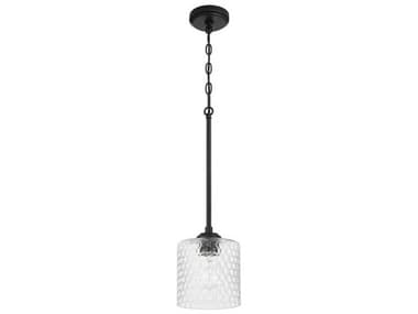 Craftmade Claire 1-Light Flat Black Mini Pendant CM60591FB