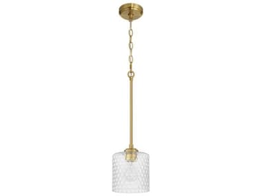 Craftmade Claire 1-Light Satin Brass Mini Pendant CM60591SB