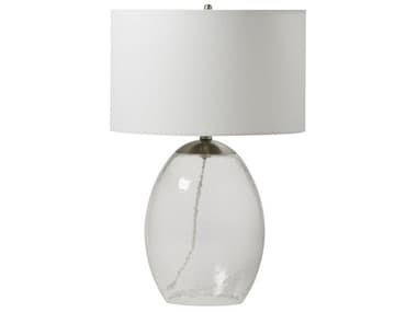 Craftmade Satin Brass White Fabric Glass Table Lamp CM86245