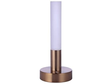 Craftmade Satin Brass Frosted Acrylic LED Table Lamp CM86283RLED