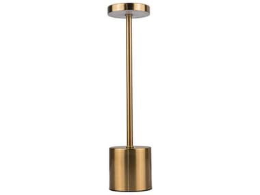 Craftmade Curtis Brass Frost Polystyrene Table Lamp CM86293BRSTR