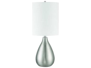 Craftmade Leri Brushed Polished Nickel White Fabric Buffet Lamp CM87004BNKT