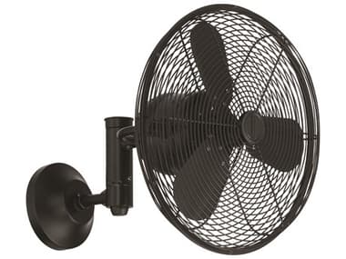 Craftmade Bellows-IV Flat Black Wall Fan CMBW414FB3