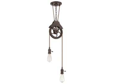 Craftmade Design And Combine 2-Light Aged Bronze Brushed Mini Pendant CMCPMKP2ABZ