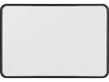 Craftmade Monica Flat Black Rectangular Wall Mirror CMMIR2403RRTFB3C