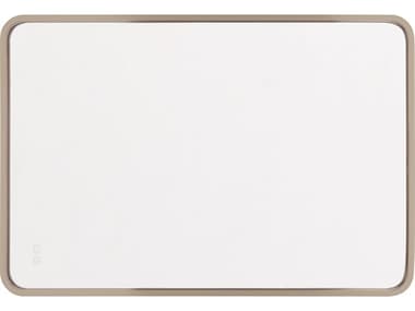 Craftmade Monica Satin Brass Rectangular Wall Mirror CMMIR2403RRTSB3C