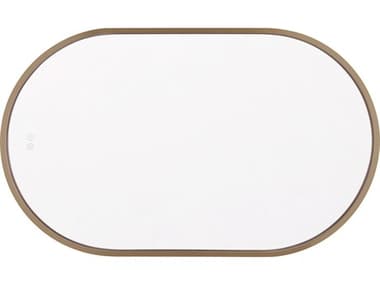 Craftmade Rachel Satin Brass Oval Wall Mirror CMMIR2405OVLSB3C