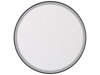 Craftmade Ross Flat Black Round Wall Mirror CMMIR3201CLFB3C