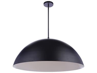 Craftmade Sculptural Statement 1-Light Flat Black Dome Pendant CMP1001FBLED