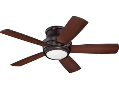 Craftmade Tempo Hugger Oiled Bronze 44'' Wide Indoor Ceiling Fan with Reversible Oiled Bronze / Walnut Blades CMTMPH44OB5