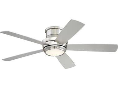 Craftmade Tempo Hugger Brushed Polished Nickel 52'' Wide Indoor Ceiling Fan with Reversible Silver / Maple Blades CMTMPH52BNK5