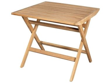 Cane Line Outdoor Flip Teak Small 31'' Wide Square Folding Table CNO50001T