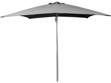Cane Line Outdoor Shadow Parasol 6.5 Foot Wide Square Umbrella with Pulley System CNO53200X200