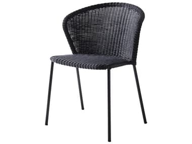 Cane Line Outdoor Lean Aluminum Wicker Stackable Dining Side Chair CNO5410