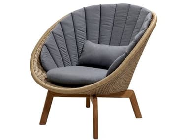 Cane Line Outdoor Peacock Wicker Lounge Chair CNO5458W