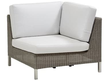 Cane Line Outdoor Connect Taupe Wicker Corner Lounge Chair CNO5595T