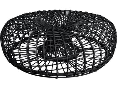 Cane Line Outdoor Nest Wicker Aluminum Large 51'' Round Coffee Table / Footstool CNO57321
