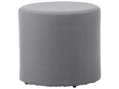 Cane Line Outdoor Rest Grey Cane-line Texture 17''Wide Round End Table/Ottoman CNO8310TXG