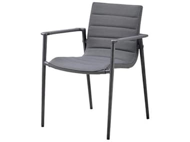 Cane Line Outdoor Core Aluminum Cushion Stackable Dining Arm Chair CNO8434