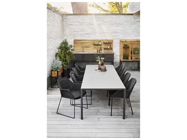 Cane Line Outdoor Breeze Aluminum Wicker Dining Set CNOBRZEDINSET1