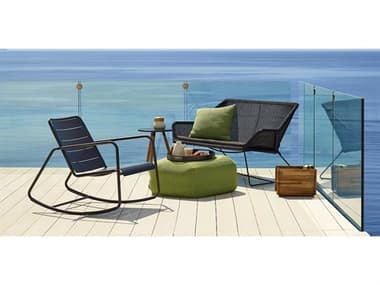 Cane Line Outdoor Breeze Aluminum Wicker Lounge Set CNOBRZELNGSET8