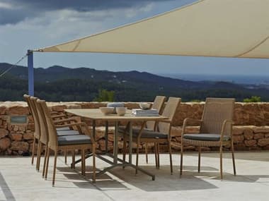 Cane Line Outdoor Newman Aluminum Wicker Dining Set CNONWMANDINSET